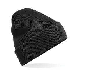 Beechfield BF045 - Beanie with Flap Black