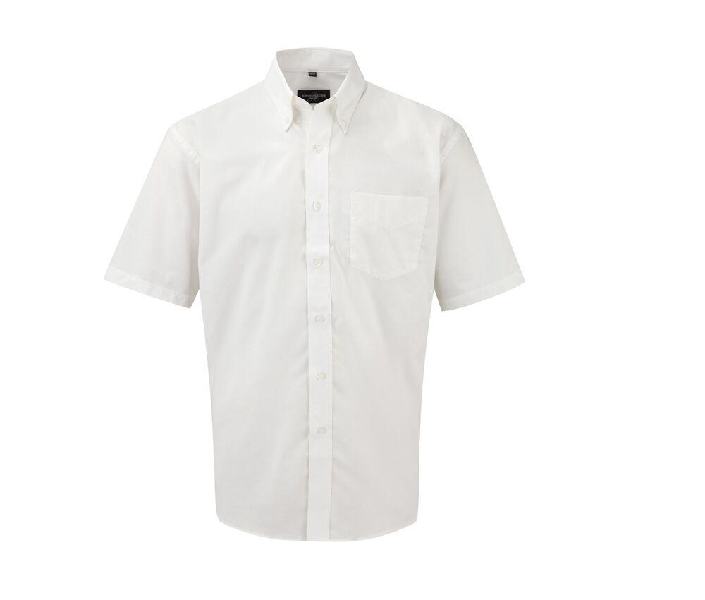 Russell Collection JZ933 - Men's Oxford Cotton Short Sleeve Shirt