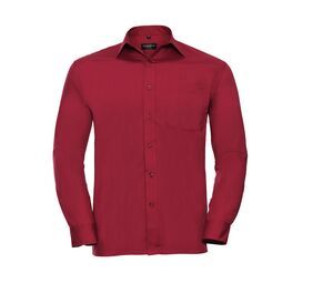 Russell Collection JZ934 - Mens Long Sleeve Polycotton Easy Care Poplin Shirt