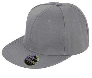 Result RC083 - Bronx Original Flat Peak Snapback Cap Heather Grey