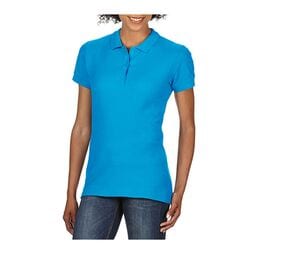 Gildan GN48L - Sofstyle Double Pique Polo Women Sapphire