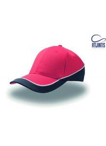 Atlantis AT088 - Contrasting 6-panel cap Red/Navy