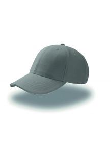 Atlantis AT094 - 6-panel cap with sandwich visor Light Grey/White