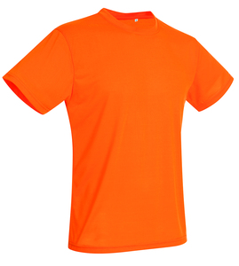 Stedman STE8600 - Crew neck T-shirt for men Stedman - ACTIVE COTTON TOUCH Cyber Orange