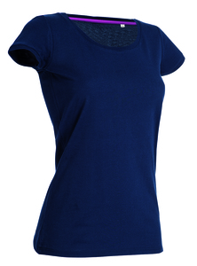 Stedman STE9120 - Crew neck T-shirt for women Stedman - MEGAN Marina Blue