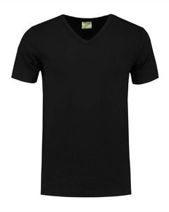 Lemon & Soda LEM1264 - T-shirt V-neck cot/elast SS for him Black