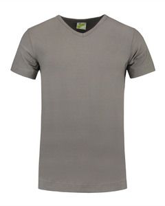 Lemon & Soda LEM1264 - T-shirt V-neck cot/elast SS for him Pearl Grey