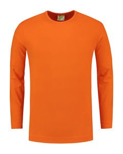 Lemon & Soda LEM1265 - T-shirt Crewneck cot/elast LS for him Orange