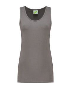 Lemon & Soda LEM1270 - Tanktop cot/elast for her Pearl Grey