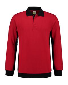 Lemon & Soda LEM4700 - Polosweater Workwear Red/BK
