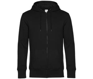 B&C BCU03K - Sweat Capuche zippé KING Black Pure