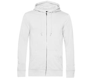 B&C BCU35B - Organic Zipped Hoodie White