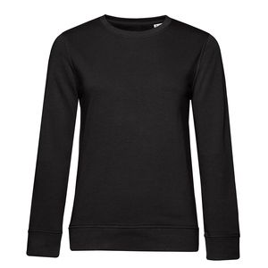 B&C BCW32B - Women's Organic Round Neck Sweatshirt Black Pure