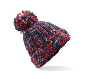 Beechfield BF487 - Twister beanie with pom-pom Campfire Twist