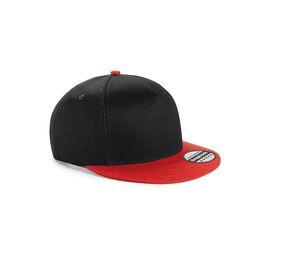 Beechfield BF615 - Snapback children's cap Black / Bright Red