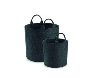 Bag Base BG728 - Storage Felt Basket Charcoal Melange