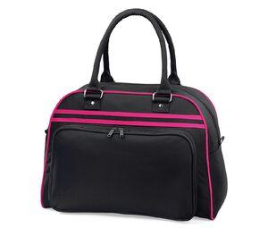 BagBase BG750 - Retro Bowling Bag Black / Fuchsia