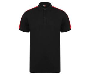 Finden & Hales LV381 - Stretch contrast polo shirt Black / Red