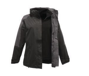 Regatta RGA132 - Women's 3 in 1 Parka Black / Seal Grey