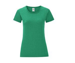 Fruit of the Loom SC151 - Iconic T Woman Heather Green