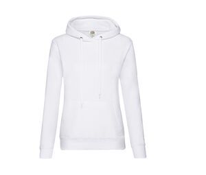 Fruit of the Loom SC269 - Lady Fit Hooded Sweat White