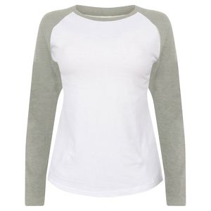 SF Women SK271 - Womens long-sleeved baseball T-shirt