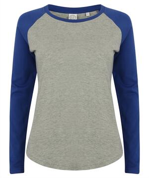 SF Women SK271 - Womens long-sleeved baseball T-shirt