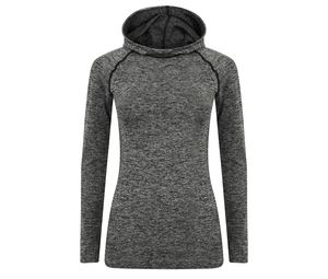 Tombo TL305 - Women hooded t-shirt Dark Grey Marl