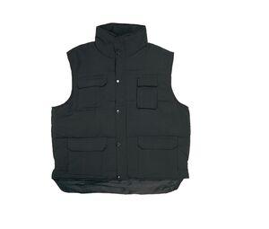 VELILLA VL108 - MULTI-POCKET PADDED BODYWARMER Black