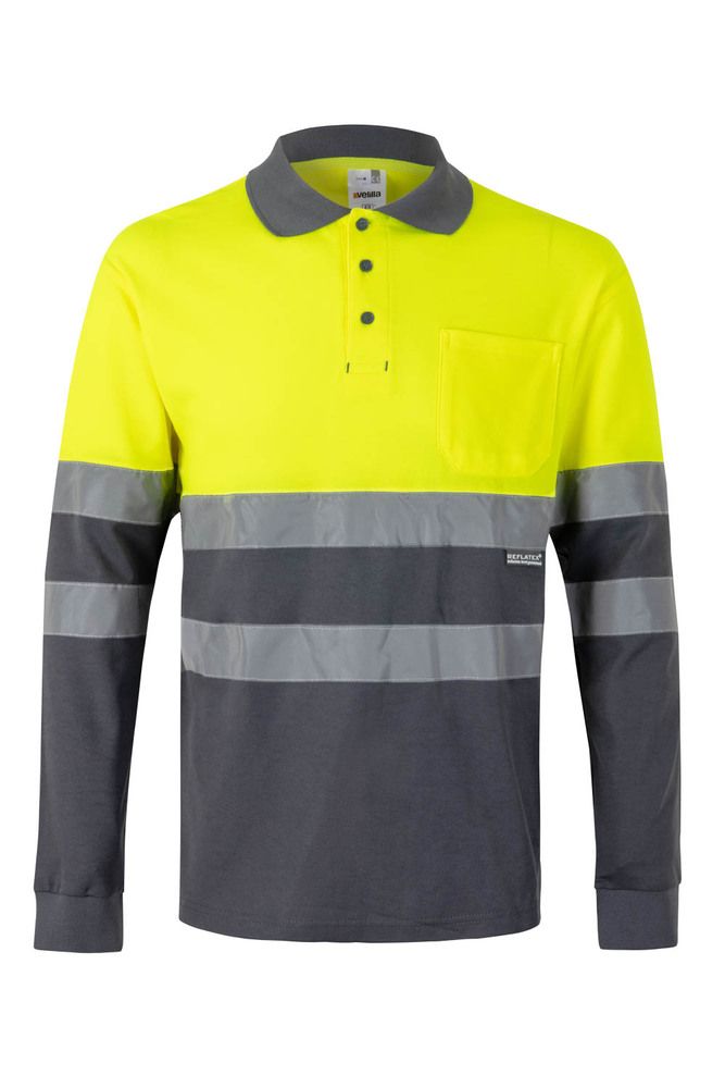 Velilla 305515 - HV LS TWO-TONE COTTON POLO