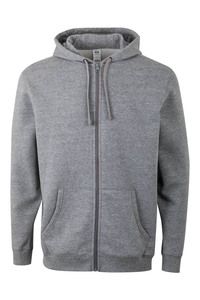 Mukua SF270U - ZIPPED HOOD SWEATSHIRT Heather Grey