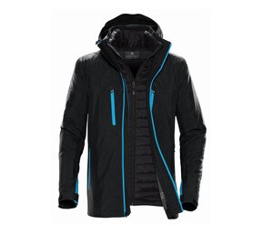 STORMTECH SHXB4 - Men's 3-in-1 jacket Black/ Electric Blue
