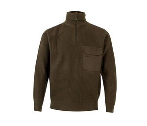 VELILLA VL101 - THICK PULLOVER WITH STAND-UP COLLAR