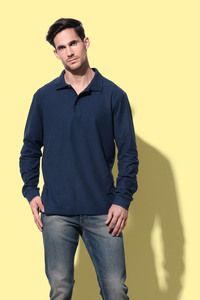 Long sleeve Polo for men Stedman